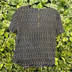 Short Sleeve Navy Blue Short Sleeve Blouse Size Small